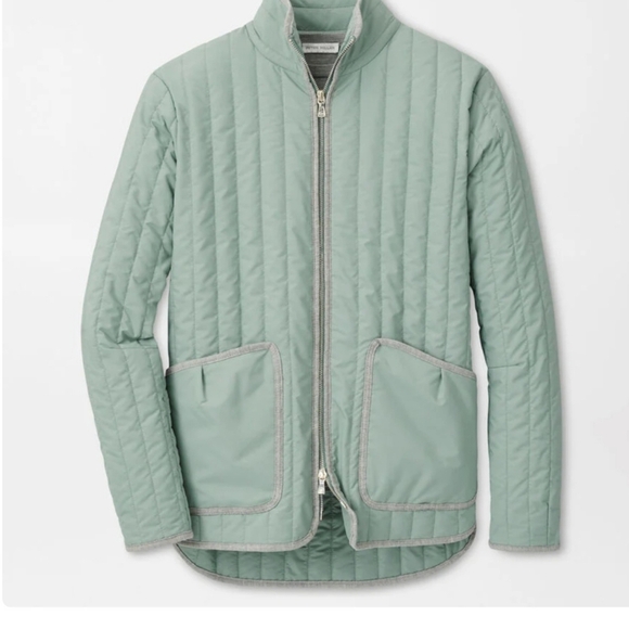 Peter Millar Women's Sage Fog Pippin Quilted Jacket NWT Mint Green/Sage - Picture 3 of 5
